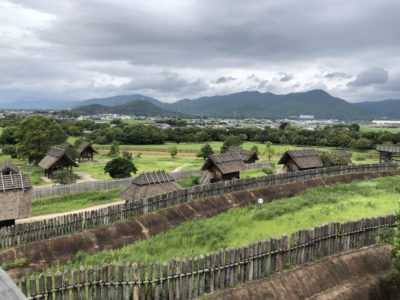 An old village in the Yoshinogari archaeological site in Kyushu, Japan