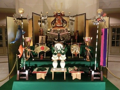 Samurai figures for Children's Day, a Golden Week national holiday in Japan
