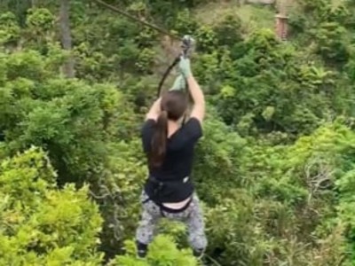 forest adventure start zipline | Japan City Tour | Travel agency in Tokyo zipline