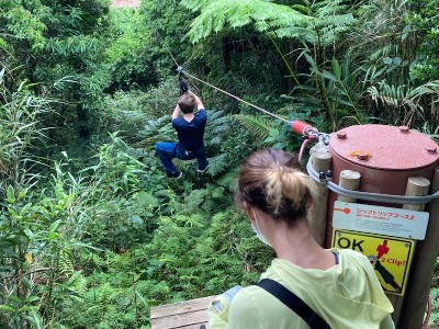 forest adventure zipline | Japan City Tour | Travel agency in Tokyo Active ziplining in Forest Adventure Onna, Okinawa, Japan