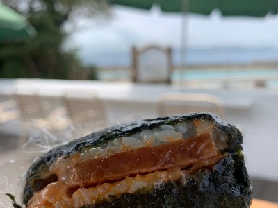 kudaka spam onigiri | Japan City Tour | Travel agency in Tokyo Okinawa spam onigiri in Kudaka Island