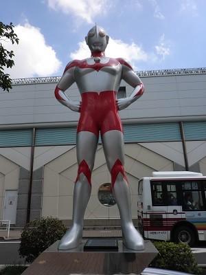 soshigaya okura ultraman | Japan City Tour | Travel agency in Tokyo Utraman statue from the series at Soshigaya-Okura Station in Japan